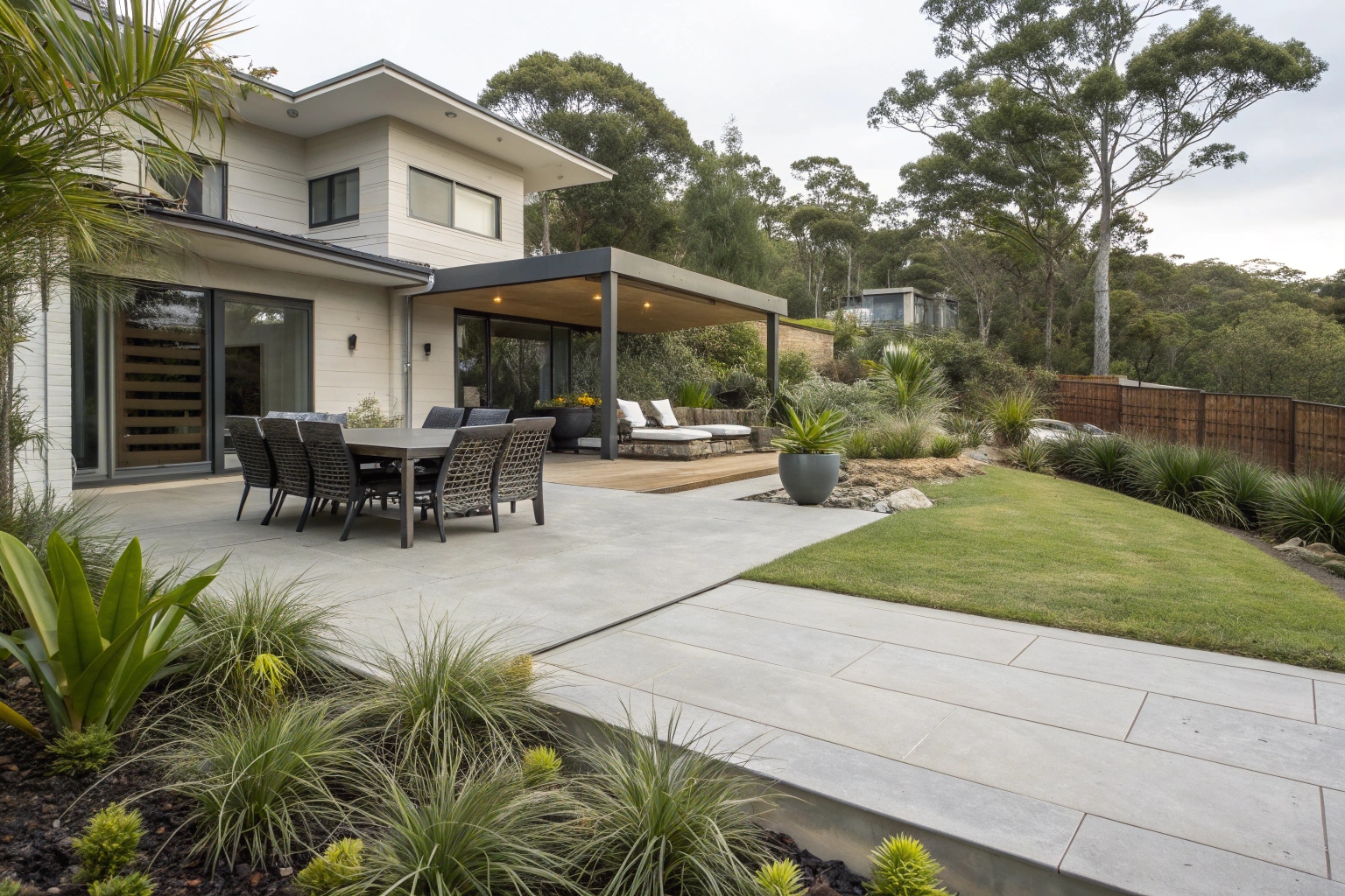 Concrete slabs The Pocket Maryborough residential patio by TrueForm Concreting