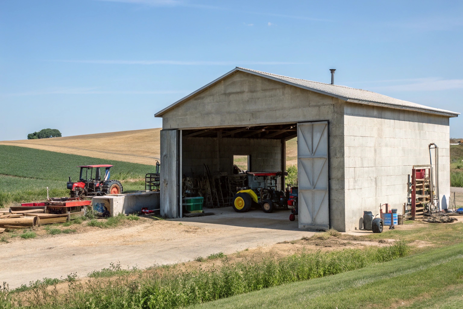 Concrete shed slab for equipment storage in Nikenbah semi-rural propert